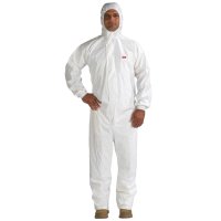 3M 4545 Beyaz Lamine Koruyucu Elbise - Tulum - XL
