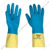 Honeywell Powercoat 950-10 Mix-Color 2095010 Sarı-Mavi Lateks Kimyasal Koruyucu İş Eldiveni (1 Çift XL)